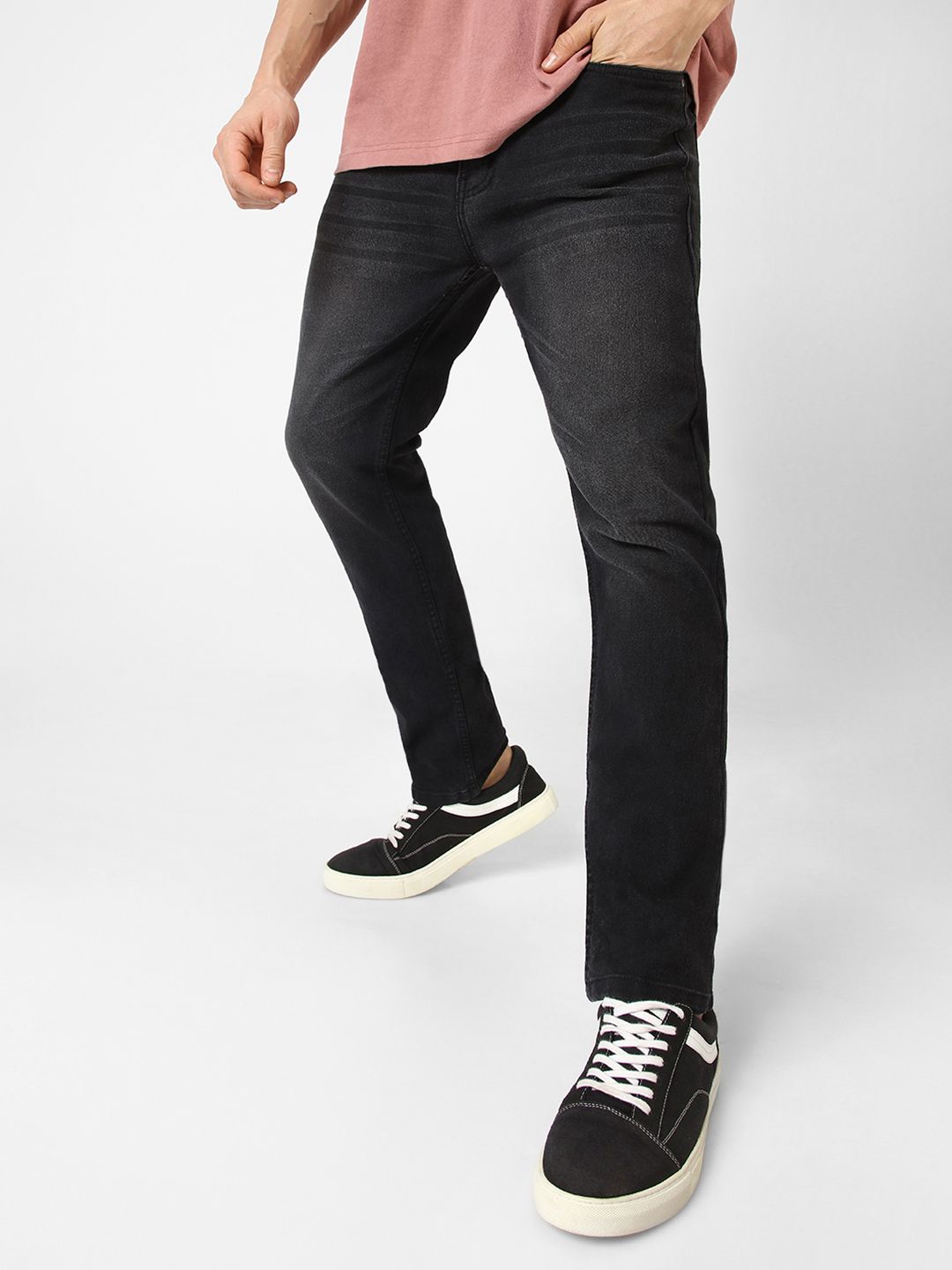 Urbano Fashion Men Slim Fit Light Fade Stretchable Jeans