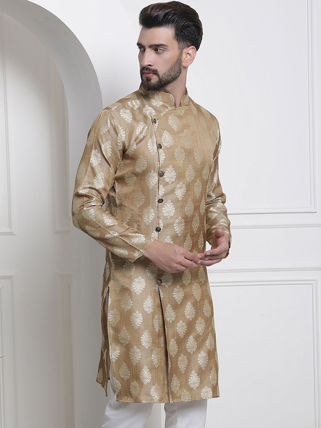 SOJANYA Kurta Rekaan Tenun Motif Etnik
