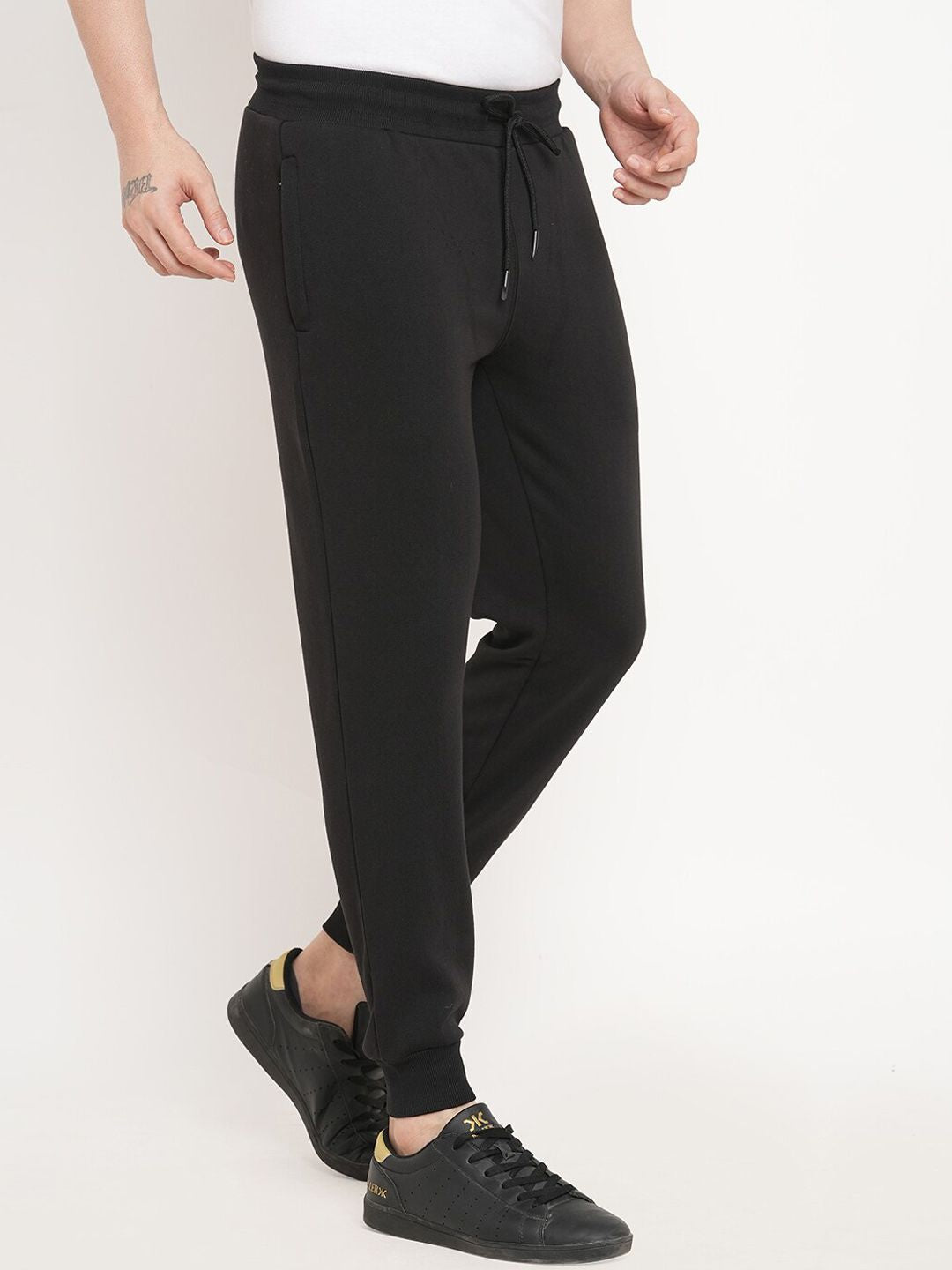 Sweet Dreams Men Black Solid Joggers