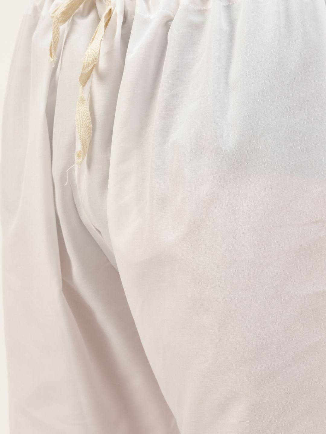 SOJANYA Lelaki Motif Etnik Zaitun Sulam Benang Kerja Kurta dengan Churidar