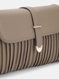 DressBerry Structured Pleated Sling Bag