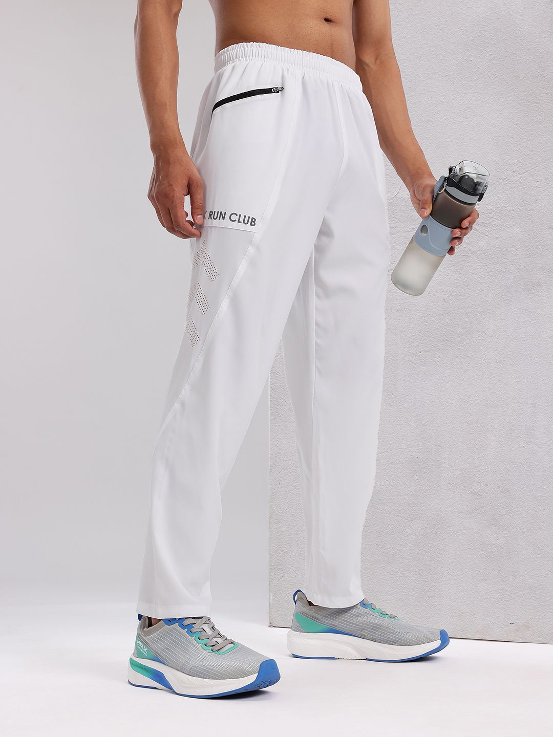HRX by Hrithik Roshan Men Reflective Detail Rapid-Dry Running Track Pants