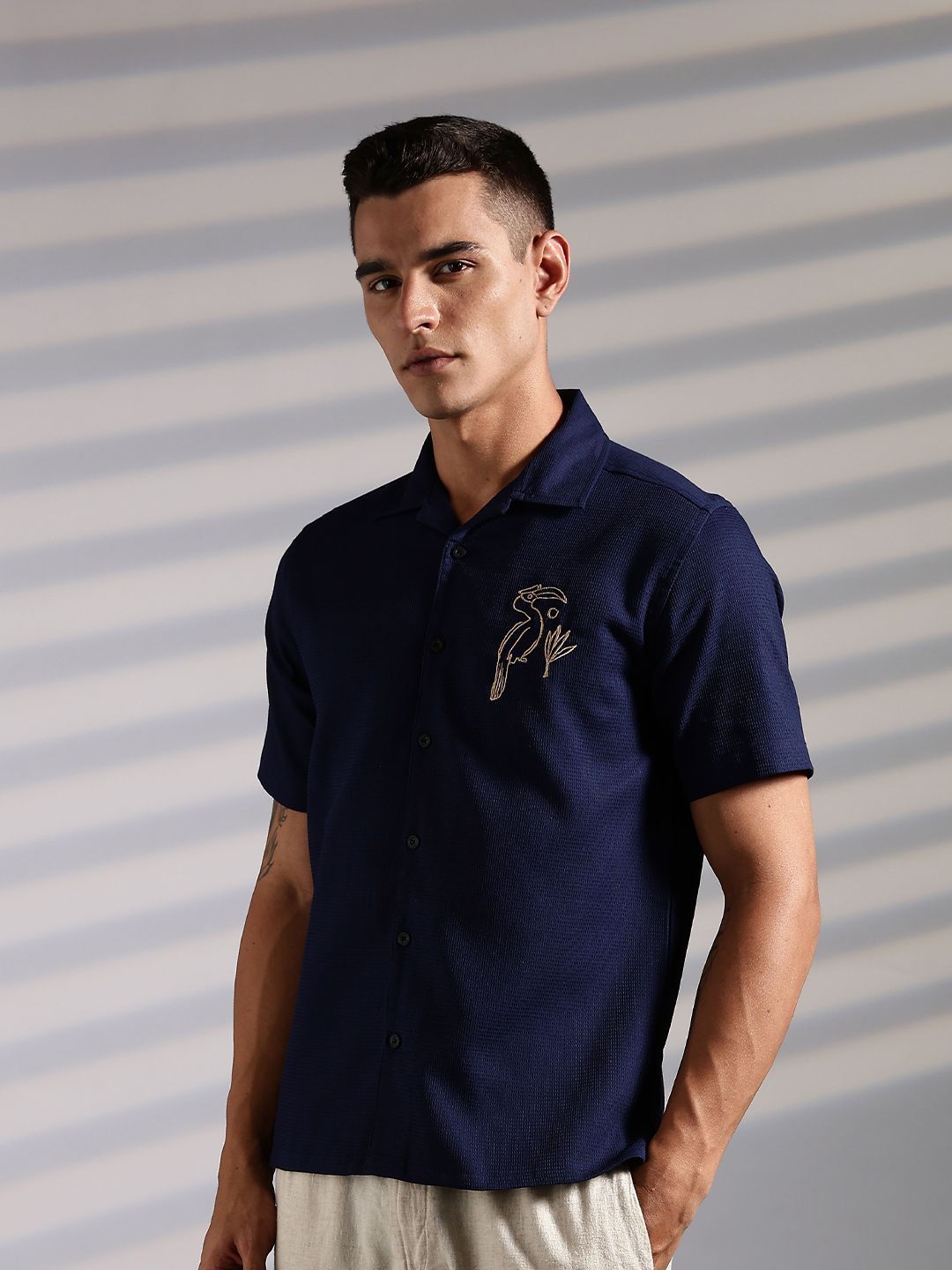 Baju Katun Kolar Cuba Eszett Golden Bird