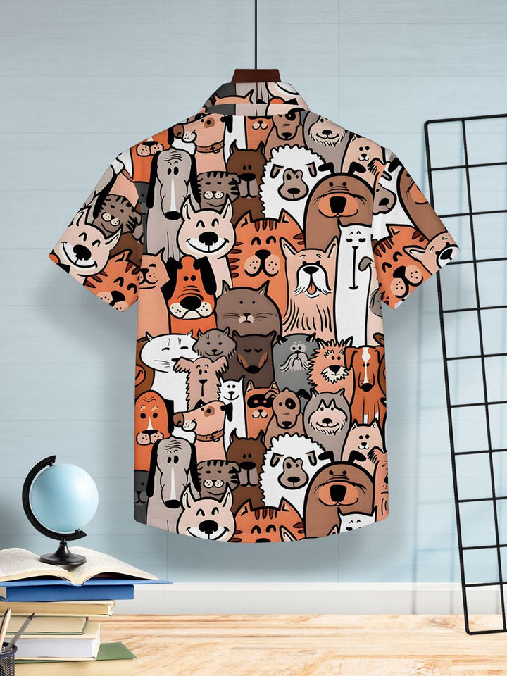 HELLCAT Boys Floral Opaque Printed Casual Shirt