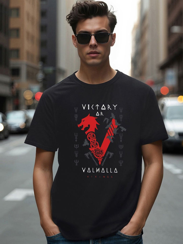 Bewakoof Men Black Typography Printed Pure Cotton T-shirt