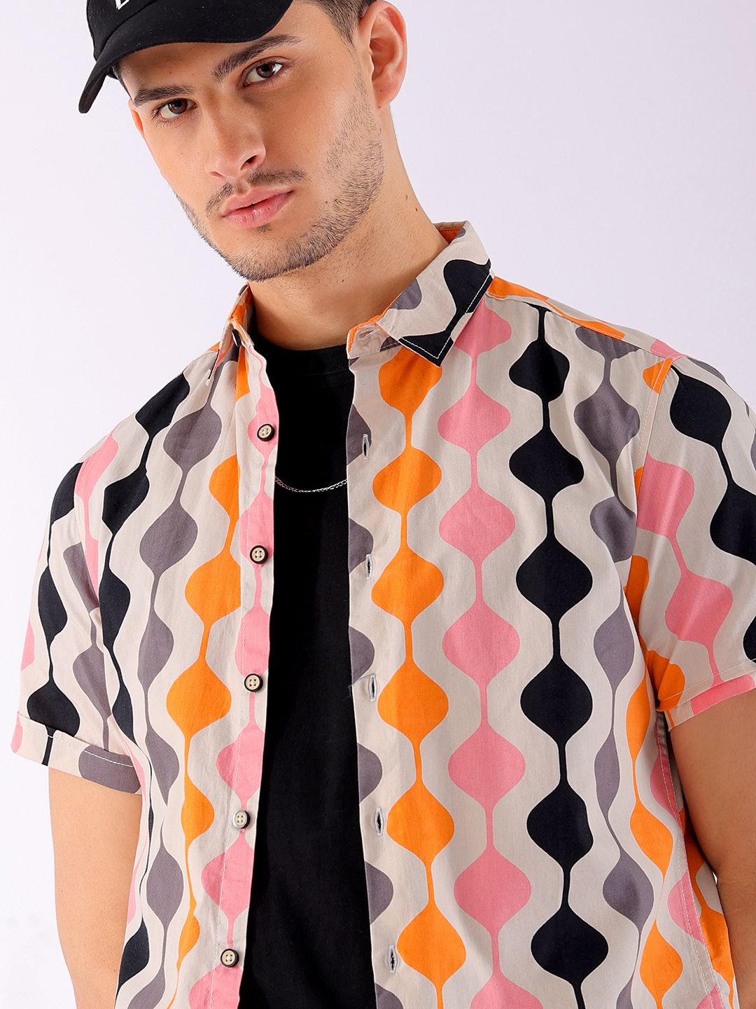 The Indian Garage Co Men Slim Fit Opaque Printed Casual Shirt