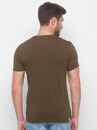 Being Human Men Brown Printed T-shirt