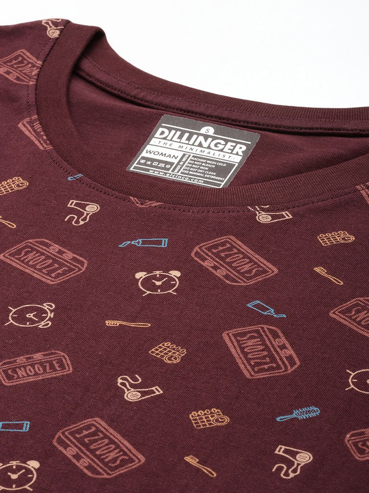 DILLINGER Printed Boxy Pure Super Combed Cotton T-shirt