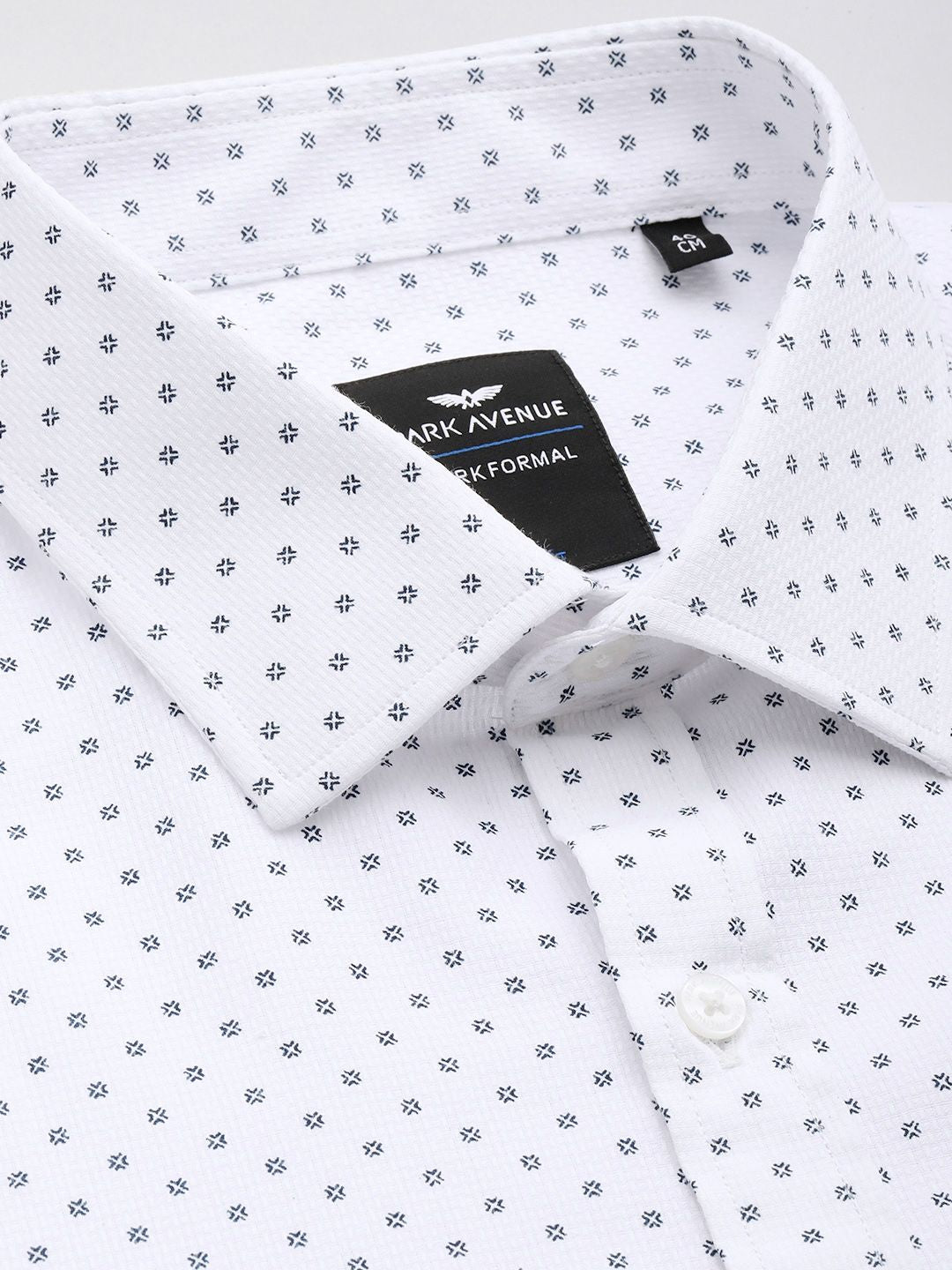Park Avenue Slim Fit Geometric Printed Formal Shirt