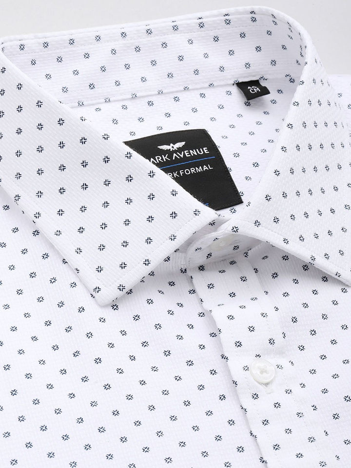 Park Avenue Slim Fit Geometric Printed Formal Shirt
