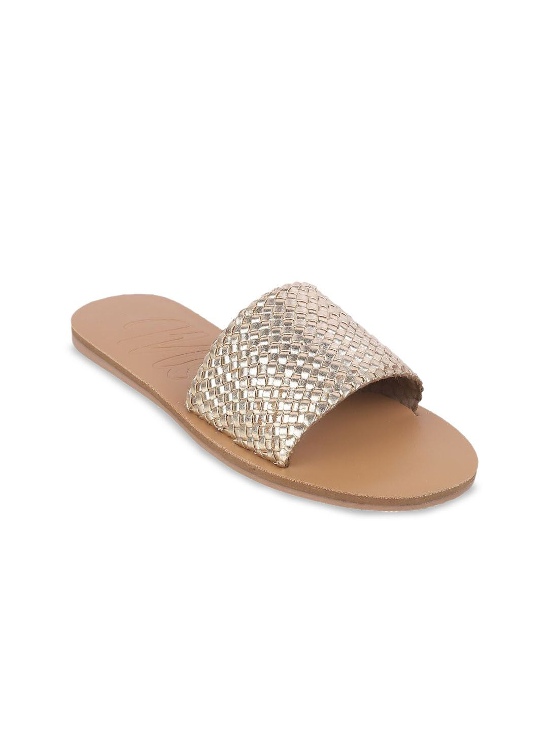 Mochi Women Embellished Open Toe Flats