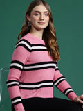 DressBerry Pure Acrylic Striped Pullover