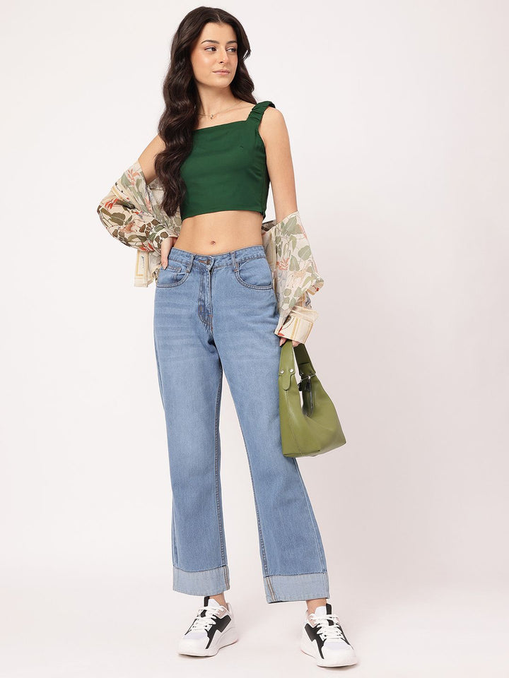 DressBerry City Chic Fitted Crop Top