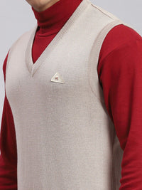 Monte Carlo V- Neck Ribbed Pure Woollen Sweater Vest