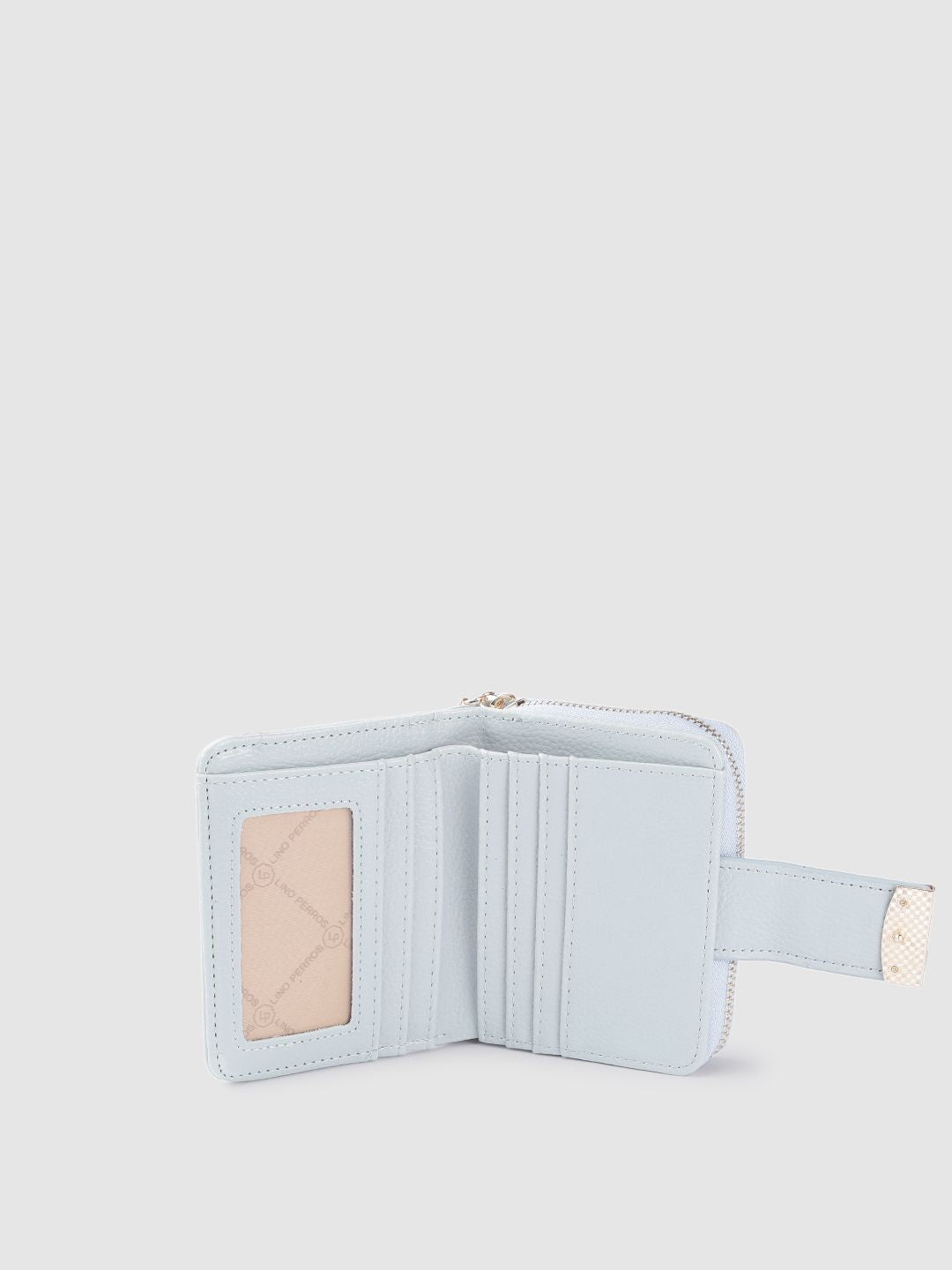 Lino Perros Women Blue Solid Two Fold Wallet