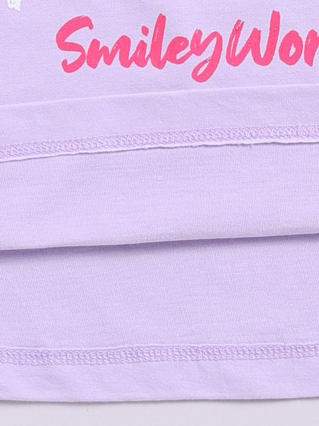 Happy Faces Girls Conversational Print Pure Cotton Clothing Set