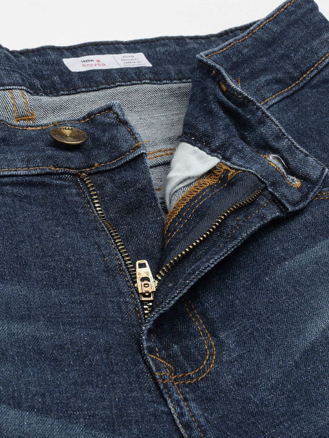 SPYKAR Men Mid Rise Heavy Fade Stretchable Jeans