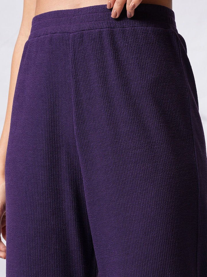Tokyo Talkies Women Relaxed Cardigan With Wide Leg Trouser