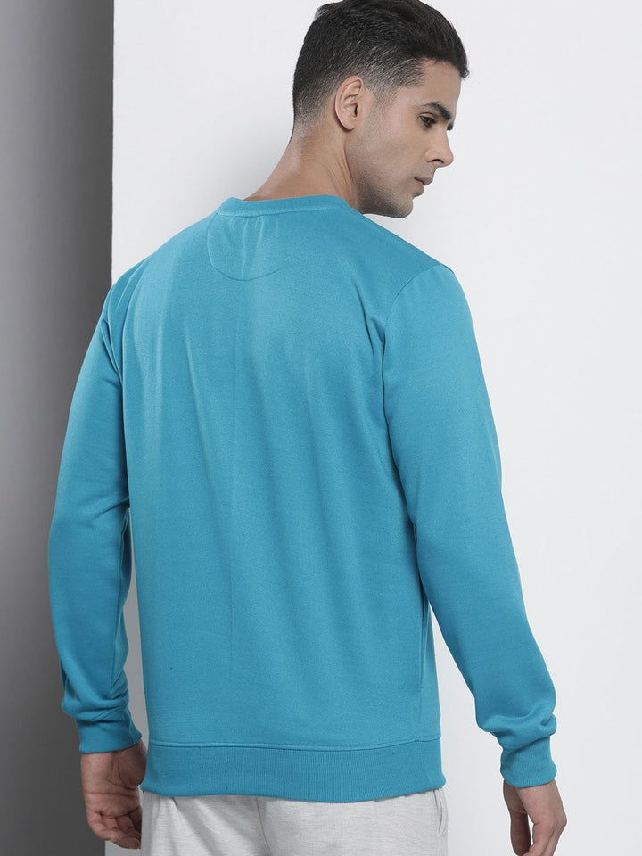 The Indian Garage Co Men Blue Round Neck Sweatshirt