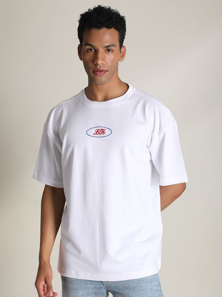 Bene Kleed Men Pure Cotton Typography Printed Oversized T-shirt