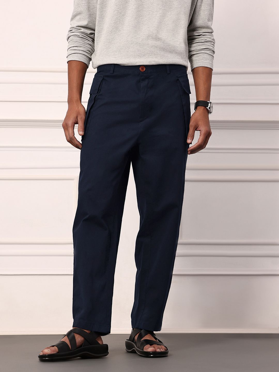 Mr Bowerbird Men Cargo-Style Trousers