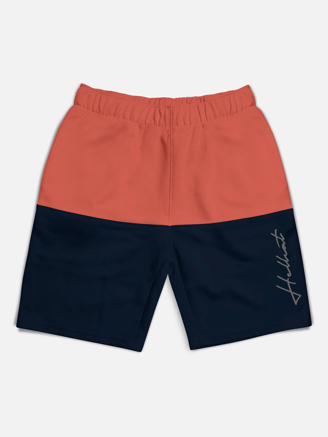 HELLCAT Boys Pack Of 4 Mid-Rise Colourblocked Cotton Shorts