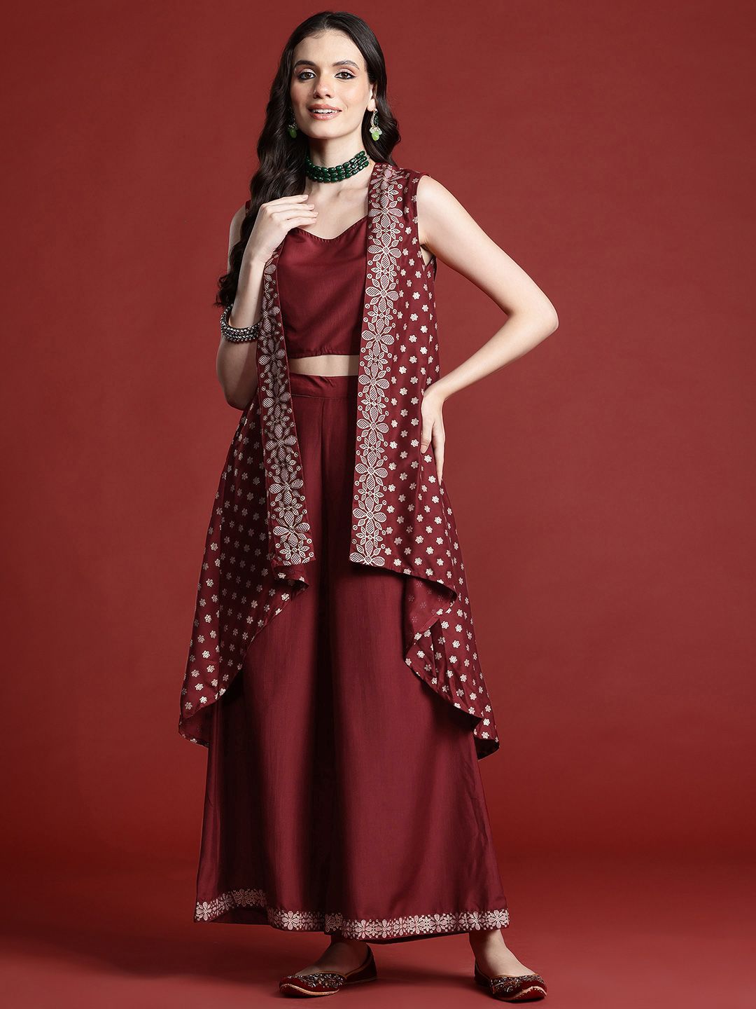 Anouk Ethnic Embellished Co-Ord Set