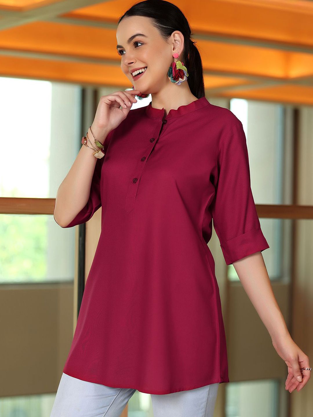 Libas Mandarin Collar Tunic