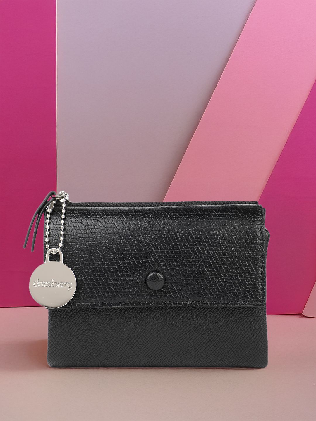 DressBerry Women Animal Textured Three Fold Wallet