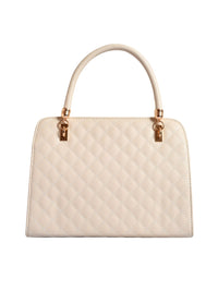 Lino Perros Off-White Quilted Handheld Bag