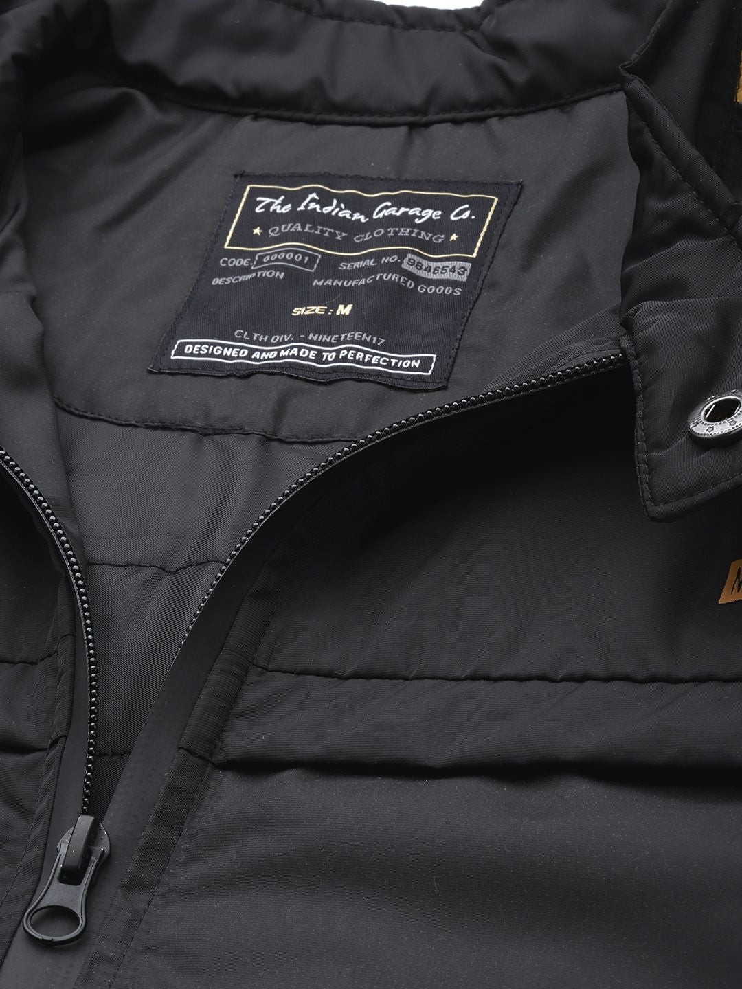 The Indian Garage Co Men Black Solid Tailored Jacket
