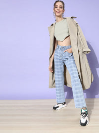 STREET 9 Women Beautiful Grey Solid Cropped Top