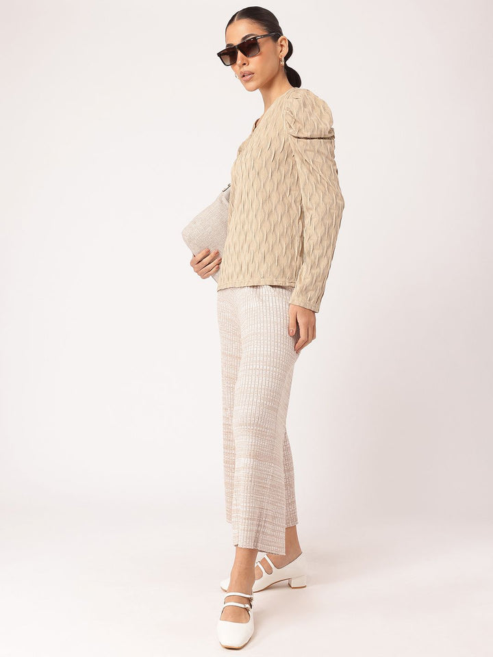 DressBerry K-Style Staple Open-Knit Textured Top