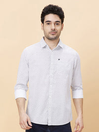 Being Human Micro Ditsy Printed Cotton Slim Fit Casual Shirt