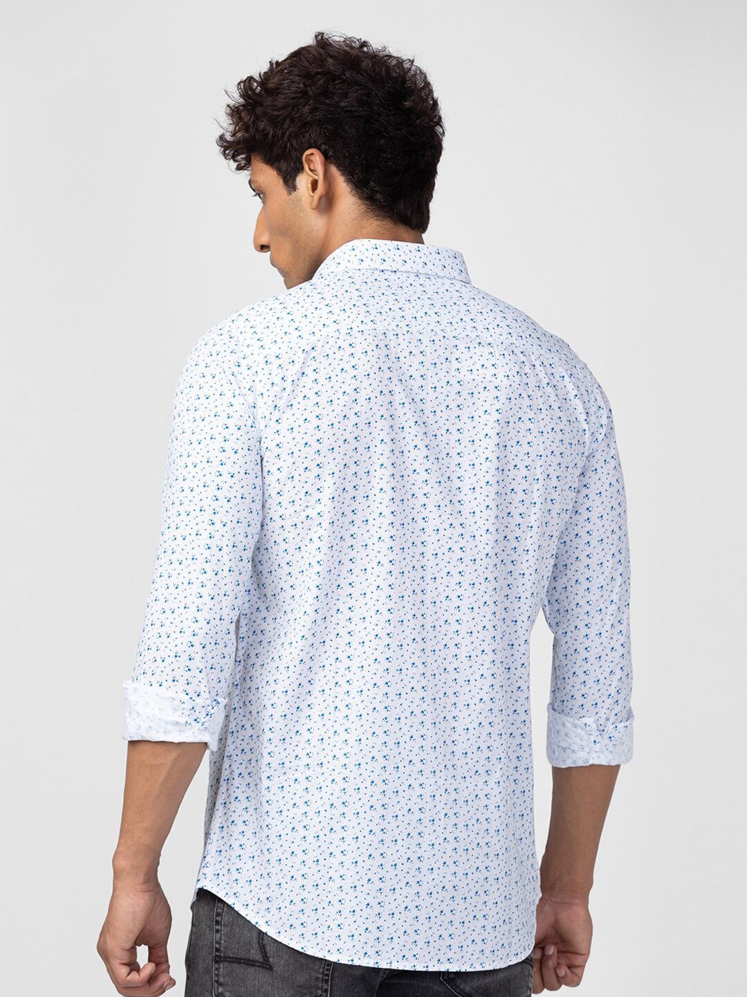 SPYKAR Men Cotton Slim Fit Floral Printed Casual Shirt