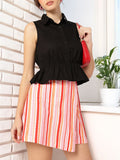 DressBerry Hourglass Hour Cinched Waist Shirt Style Top
