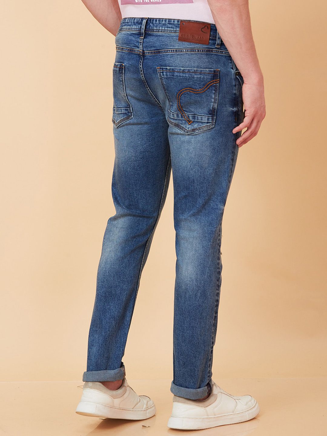 Being Human Men Slim Fit Light Fade Jeans