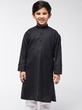 SOJANYA Boys Black Kurta