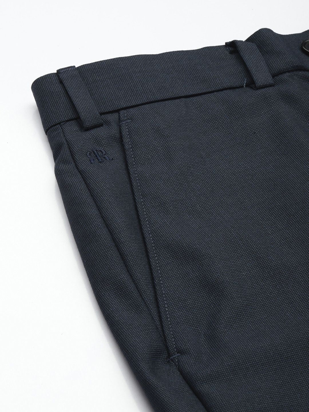 Raymond Men Textured Slim Fit Formal Trousers