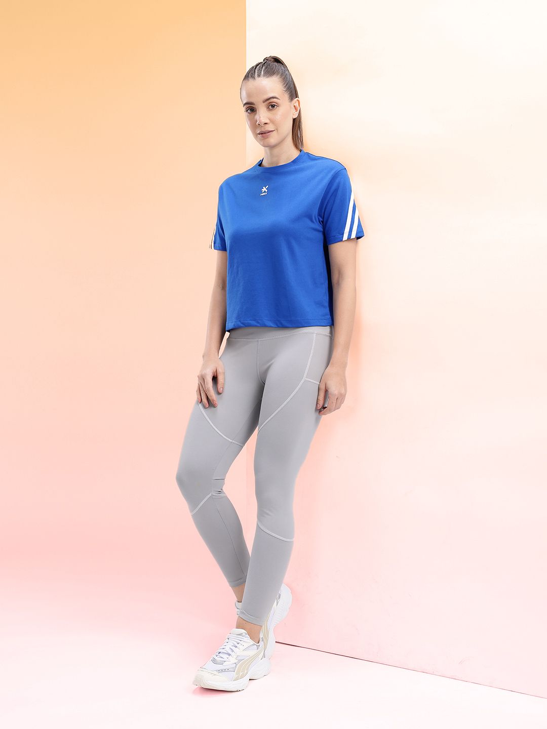 HRX by Hrithik Roshan Women Solid Lifestyle T-shirt