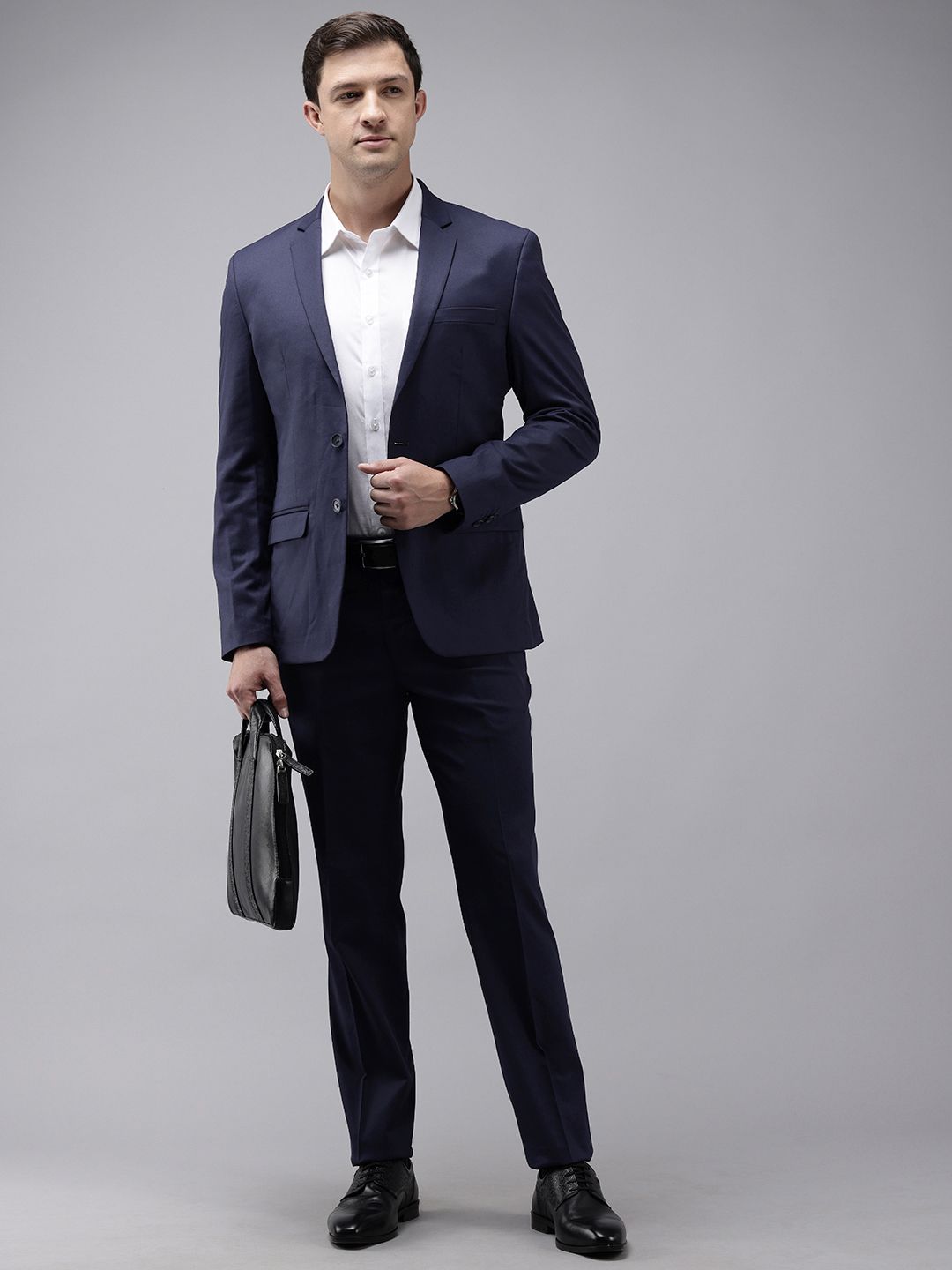 Park Avenue Solid Super Slim Fit 2 Piece Formal Suit