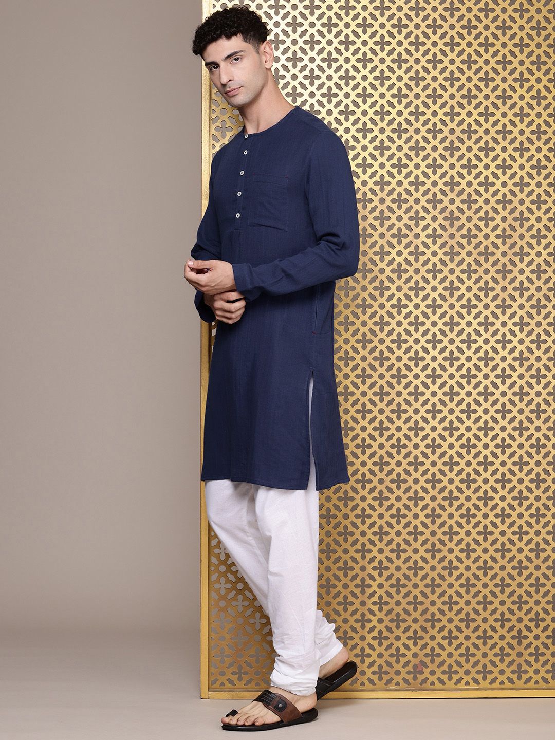 House of Pataudi Pure Cotton Jashn Kurta
