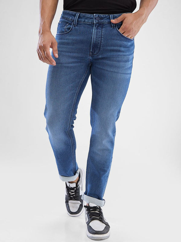 SPYKAR Men Mid Rise Light Fade Clean Look Stretchable Jeans