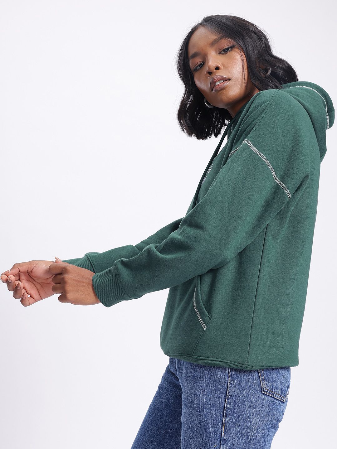 DressBerry Elevated Comfort Printed Relaxed Fit Sweatshirt