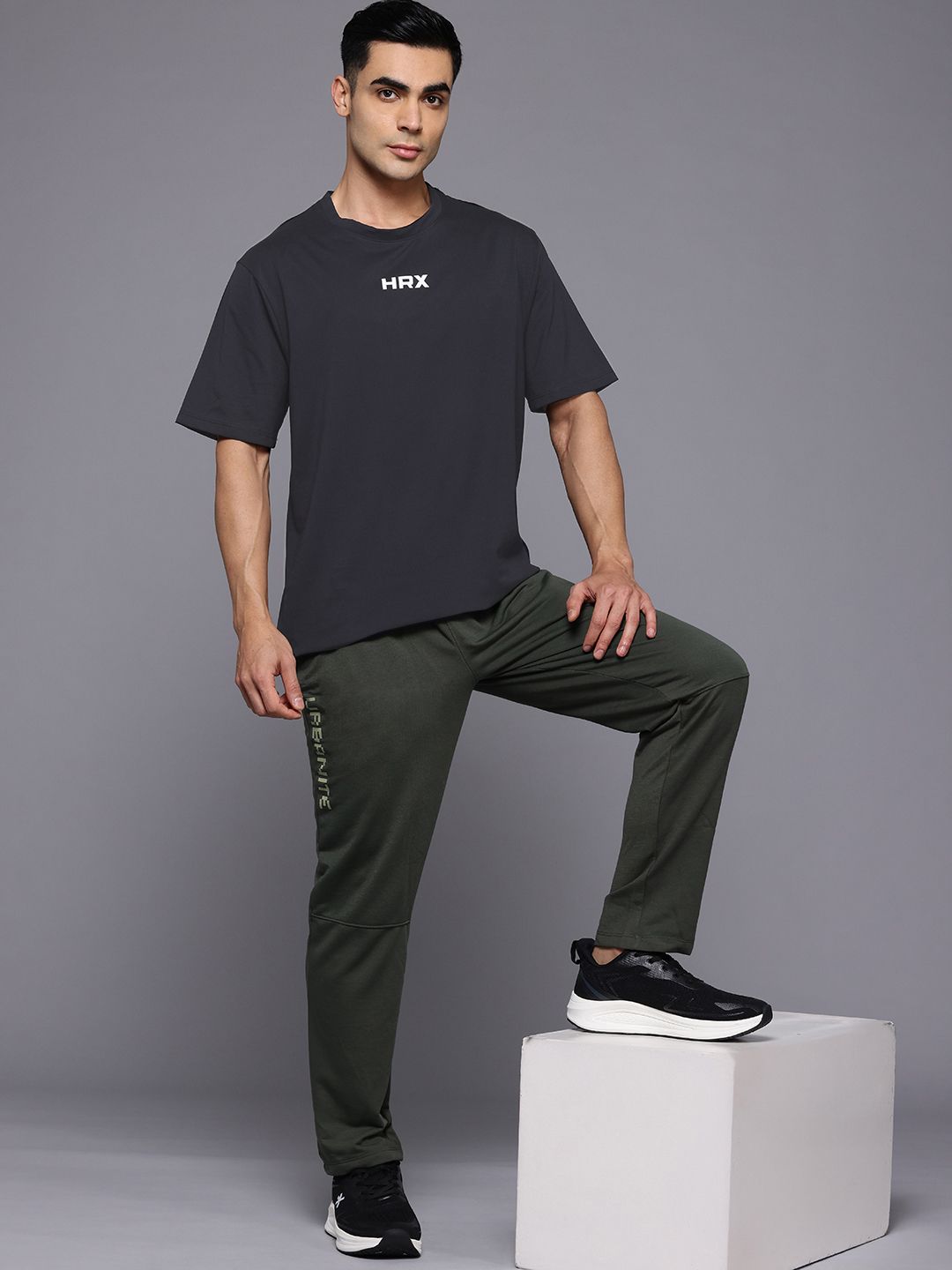 HRX by Hrithik Roshan Typography Printed Training T-shirt