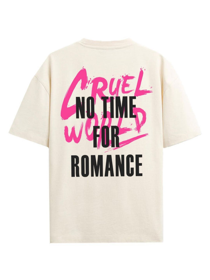 ADRO Men Typography Printed Raw Edge T-shirt