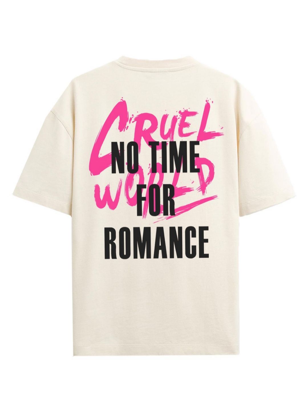 ADRO Men Typography Printed Raw Edge T-shirt