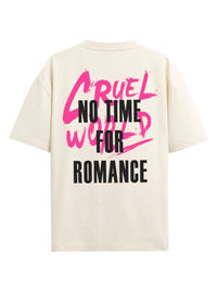 ADRO Men Typography Printed Raw Edge T-shirt