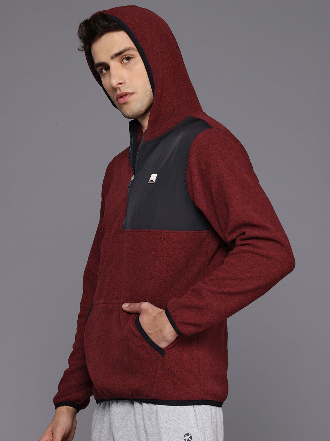 HRX by Hrithik Roshan Rapid-Dry Hooded Outdoor Sweatshirt