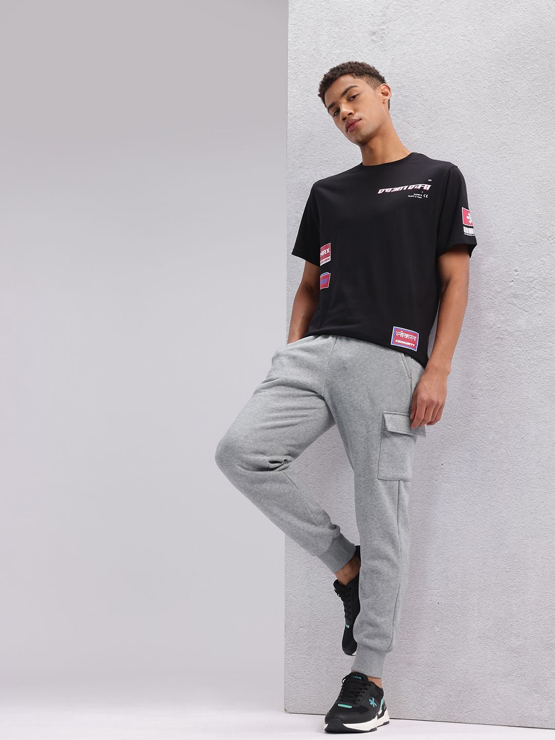 HRX by Hrithik Roshan Typography & Brand Logo Printed Lifestyle T-shirt